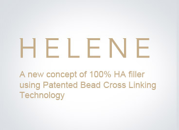 HELENE : A new concept of 100% HA filler using Patented Bead Cross Linking Technology